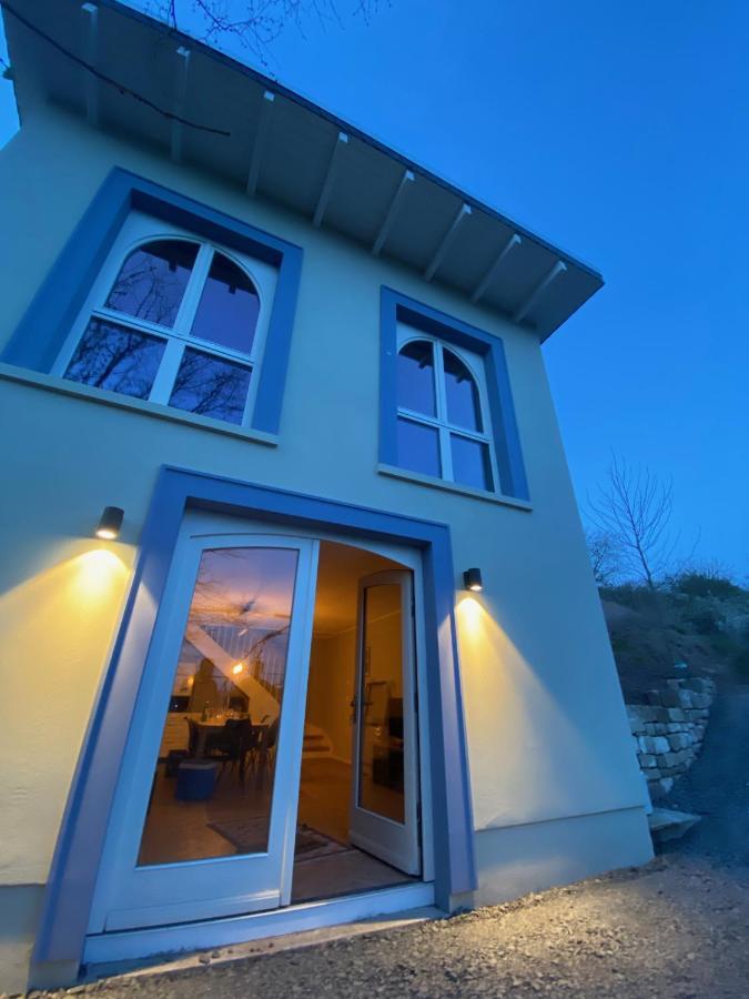 Weinbergshaus Mit Blick Auf'S Wasser Salzatal 외부 사진